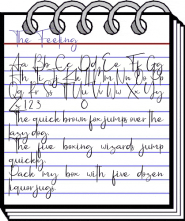 The Feeling Regular animated font preview The Feeling Regular animated font preview
