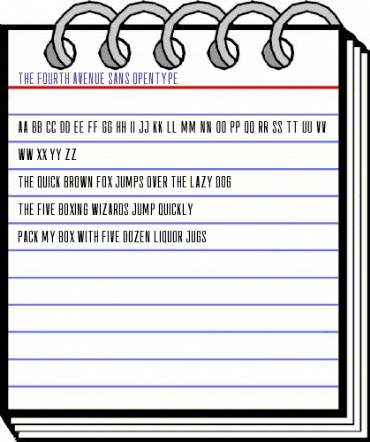 The Fourth Avenue Sans Regular animated font preview The Fourth Avenue Sans Regular animated font preview