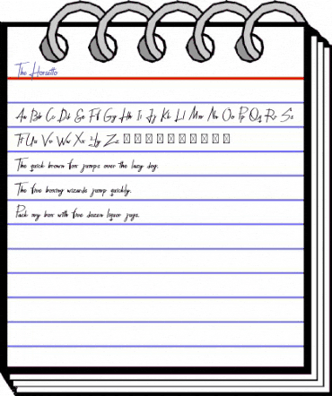 The Horsetto Regular animated font preview The Horsetto Regular animated font preview