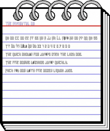 The Immortal 3D Regular animated font preview