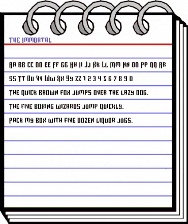 The Immortal Regular animated font preview