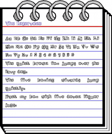 The Interzone Regular animated font preview The Interzone Regular animated font preview