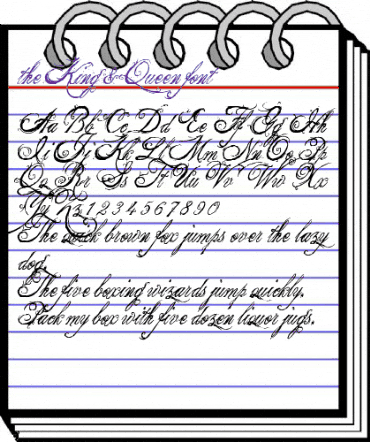 the King & Queen font Regular animated font preview the King & Queen font Regular animated font preview