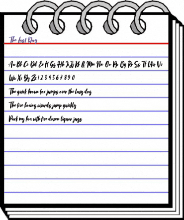 The Last Day Regular animated font preview The Last Day Regular animated font preview