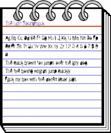 The Last Soundtrack Regular animated font preview The Last Soundtrack Regular animated font preview