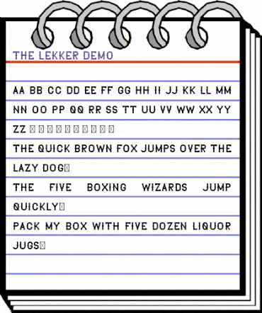 The Lekker DEMO Regular animated font preview The Lekker DEMO Regular animated font preview