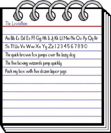The Leviathan Regular animated font preview The Leviathan Regular animated font preview