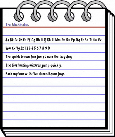 The Machinatos Regular animated font preview The Machinatos Regular animated font preview