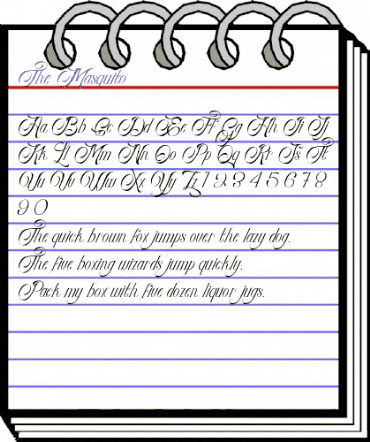 The Masquito Regular animated font preview The Masquito Regular animated font preview