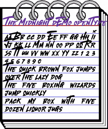 The Midnight DEMO Regular animated font preview The Midnight DEMO Regular animated font preview