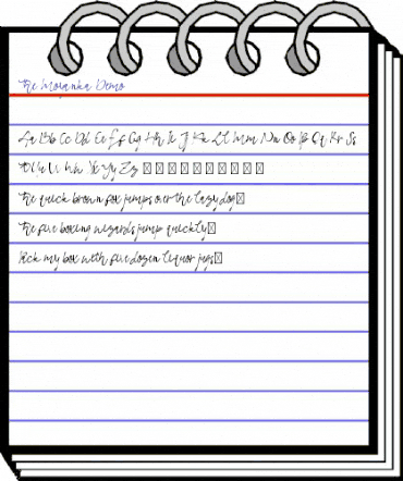 The Moyanka Demo Regular animated font preview