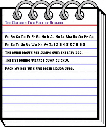 The October Two Regular animated font preview