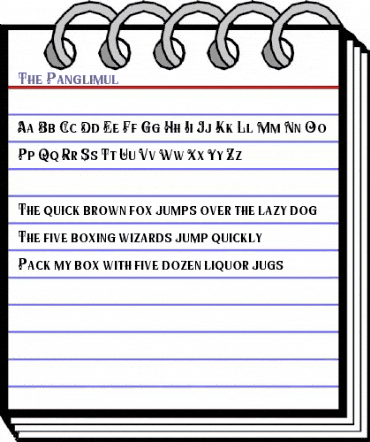 The Panglimul Regular animated font preview The Panglimul Regular animated font preview