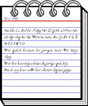 The Pits Regular animated font preview The Pits Regular animated font preview