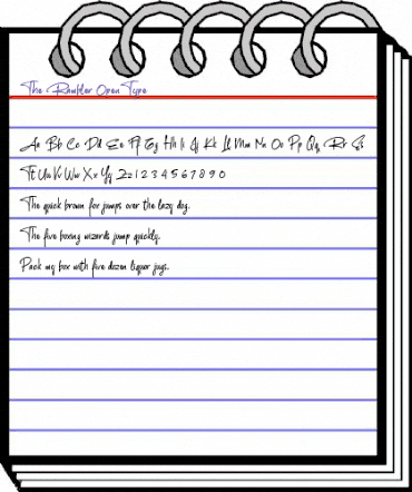 The Rambler Regular animated font preview The Rambler Regular animated font preview