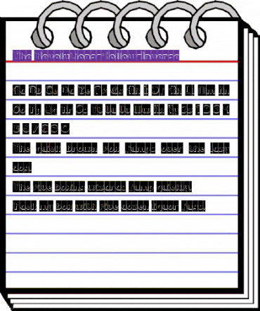 The Revolutions-Hollow-Inverse Regular animated font preview