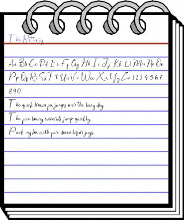 The Rottary Regular animated font preview