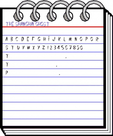 THE SHANGHAI GHOST Regular animated font preview