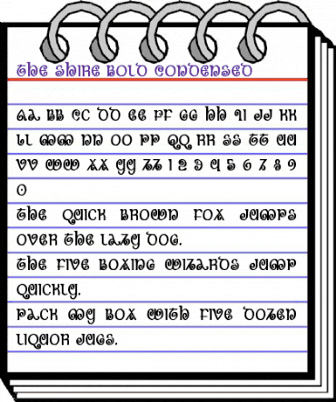 The Shire Bold Condensed Bold Condensed animated font preview The Shire Bold Condensed Bold Condensed animated font preview