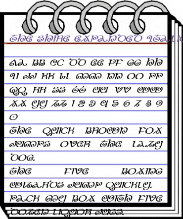 The Shire Expanded Italic Expanded Italic animated font preview The Shire Expanded Italic Expanded Italic animated font preview