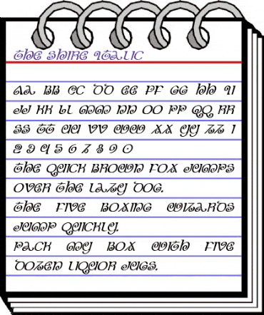 The Shire Italic Italic animated font preview The Shire Italic Italic animated font preview