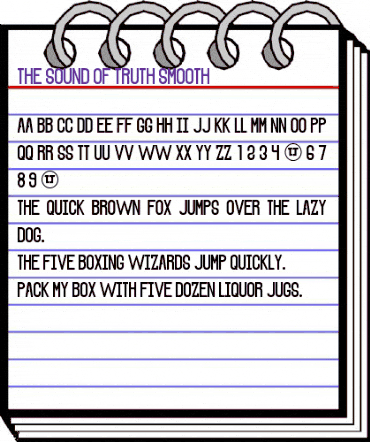 The Sound of Truth smooth animated font preview The Sound of Truth smooth animated font preview