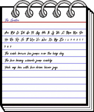 The Spectre Regular animated font preview The Spectre Regular animated font preview