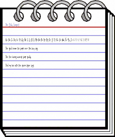 The Sticky Longest Regular animated font preview The Sticky Longest Regular animated font preview