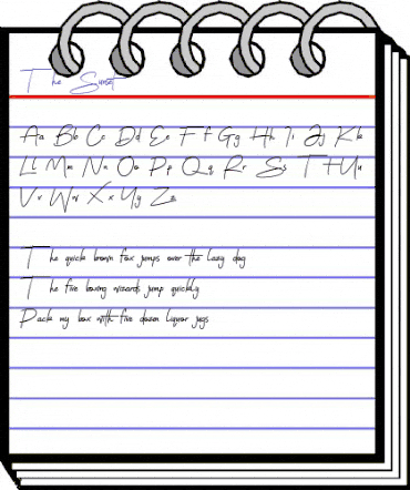 The Sunset Regular animated font preview The Sunset Regular animated font preview