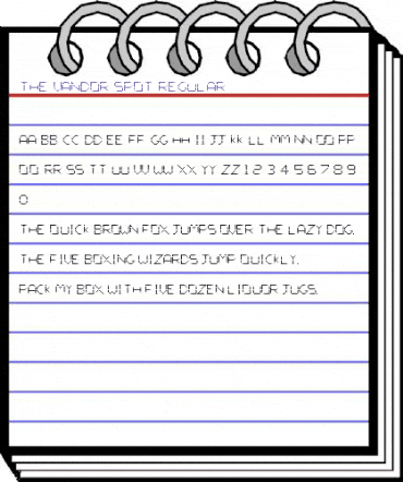 The Vandor Spot Regular animated font preview