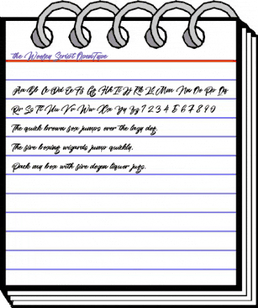 the Woofey Script Regular animated font preview the Woofey Script Regular animated font preview