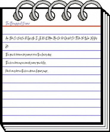 The BraggestDemo Regular animated font preview