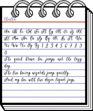 theella Regular animated font preview theella Regular animated font preview