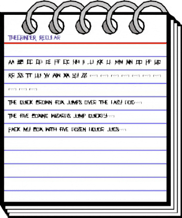 The GrindeR Regular animated font preview The GrindeR Regular animated font preview