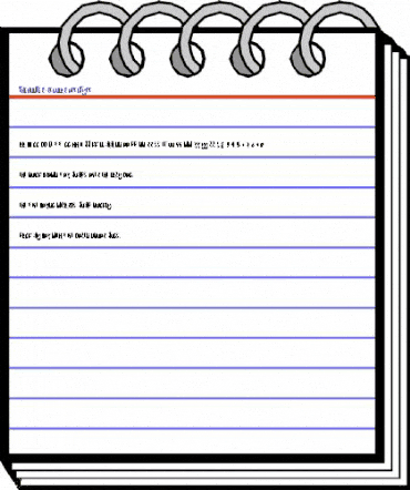 THE HUNTER Regular animated font preview