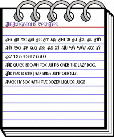 The Kingston 2 Regular animated font preview