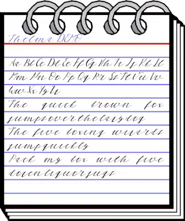 Thelma Regular animated font preview Thelma Regular animated font preview