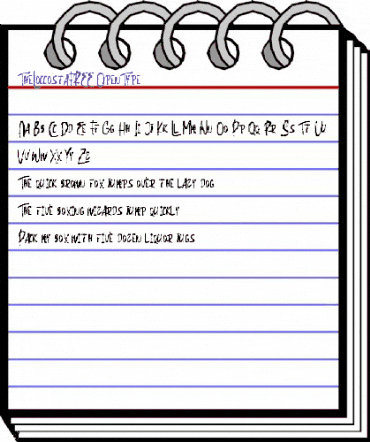 The Loccosta FREE Regular animated font preview The Loccosta FREE Regular animated font preview