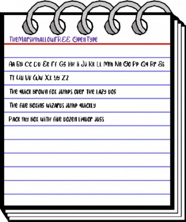 The Marshmallow FREE Regular animated font preview