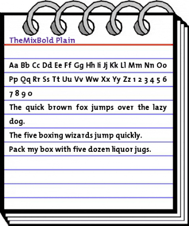 TheMixBold-Plain Regular animated font preview TheMixBold-Plain Regular animated font preview