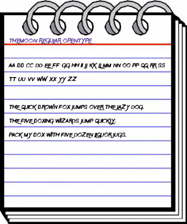 The Moon Regular animated font preview The Moon Regular animated font preview