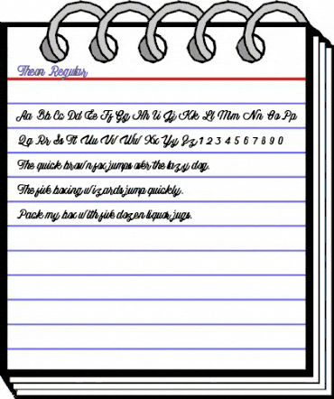 Theon Regular animated font preview