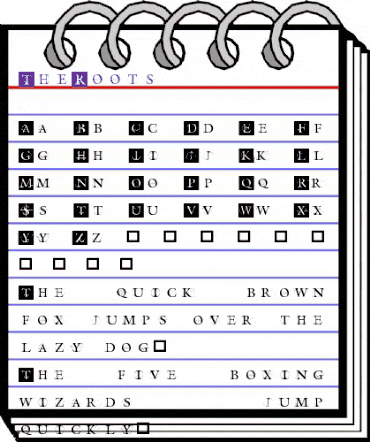 TheRoots Regular animated font preview TheRoots Regular animated font preview