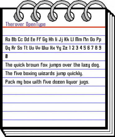 Therover Regular animated font preview Therover Regular animated font preview