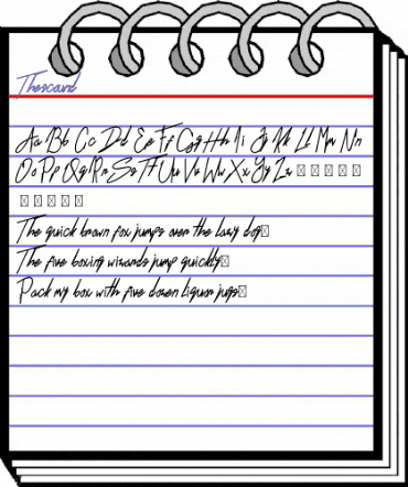 Thescound Regular animated font preview