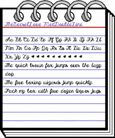 The Secret Love Med Double Line Regular animated font preview The Secret Love Med Double Line Regular animated font preview