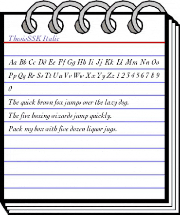 ThesisSSK Italic animated font preview ThesisSSK Italic animated font preview