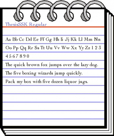ThesisSSK Regular animated font preview ThesisSSK Regular animated font preview