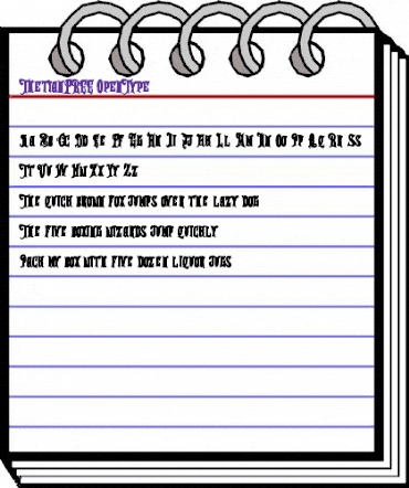 Thetian FREE Regular animated font preview Thetian FREE Regular animated font preview