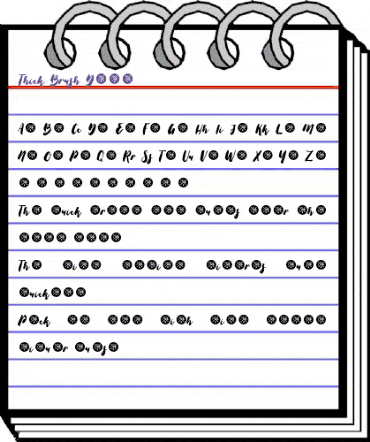 Thick Brush Demo Regular animated font preview